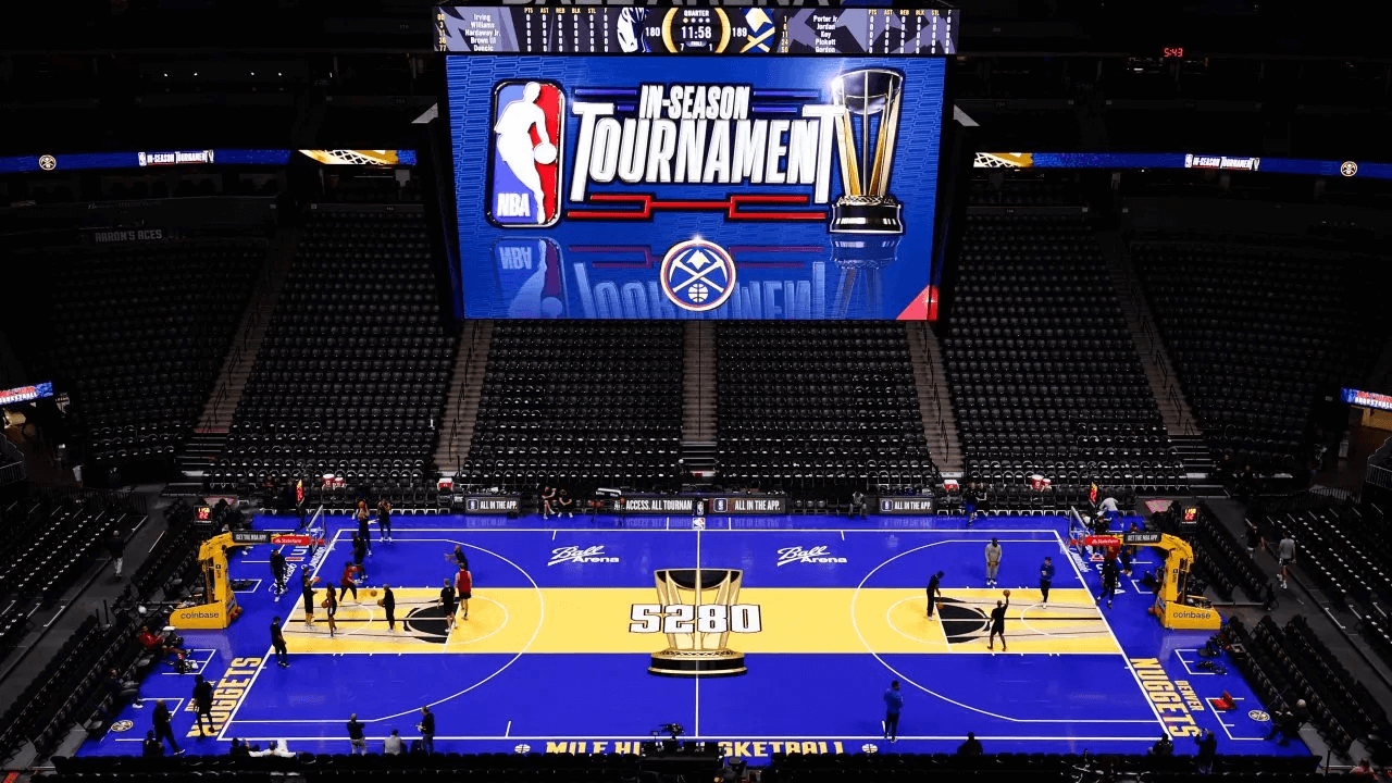 NBA Basketball Court In-Season