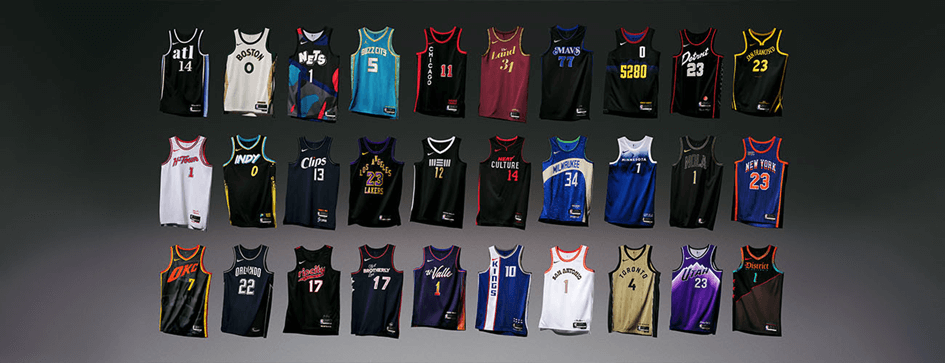 Les maillots de basket du tournoi NBA In-season