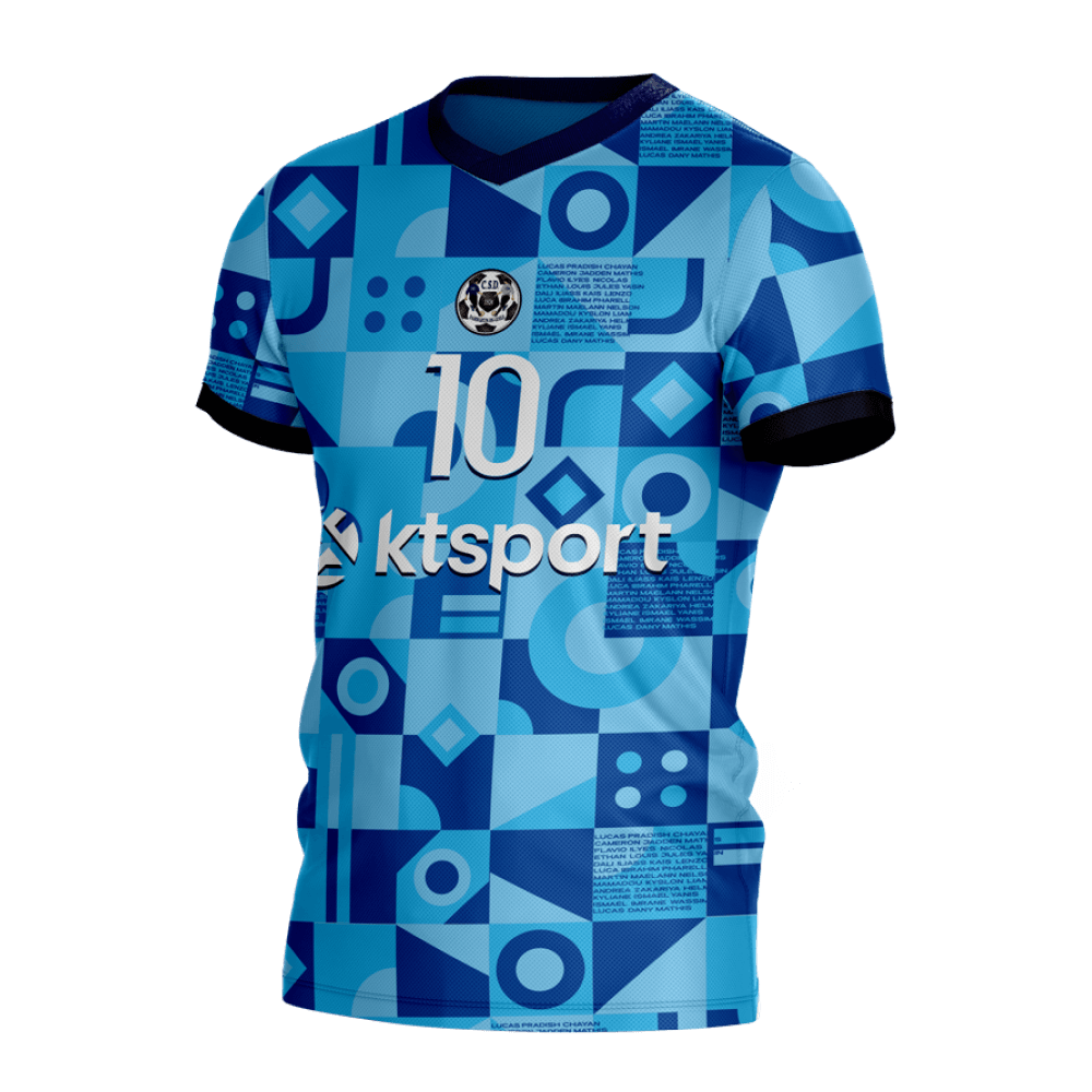 CS Dammartin designer team jersey by KT Sport Design, view number 2