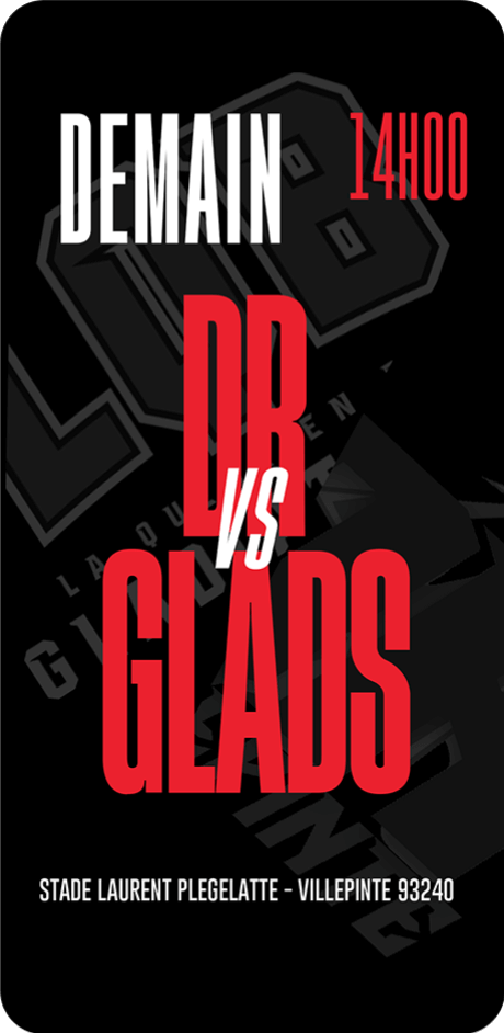 Post du match opposant les Gladiateurs aux Diables Rouges à 14H00